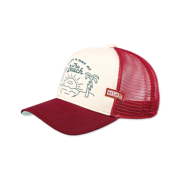 trucker cap beach day