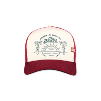 trucker cap beach day