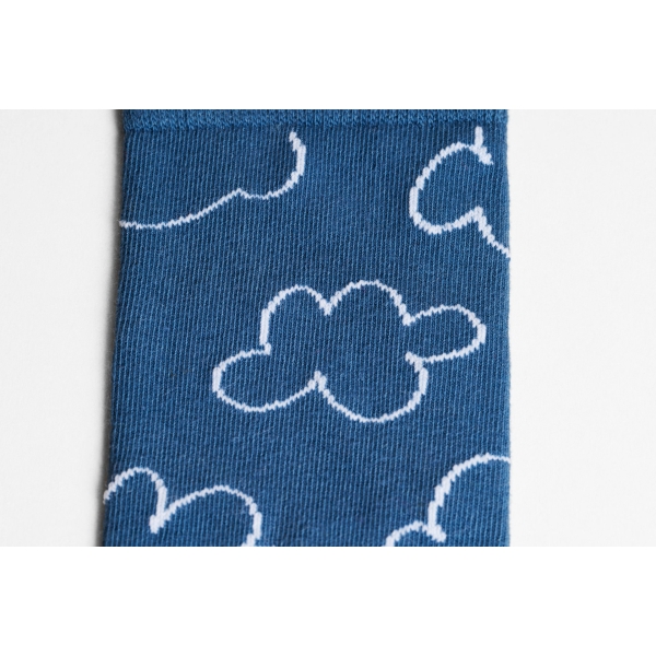 cloudy natural dye socks