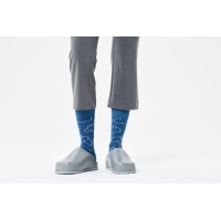 cloudy natural dye socks