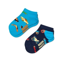 kids 2-pack car low socks