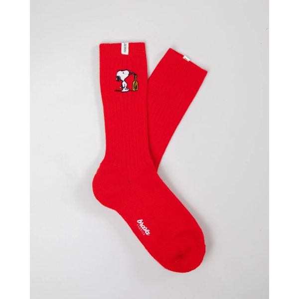 peanuts snoopy tropical red socks