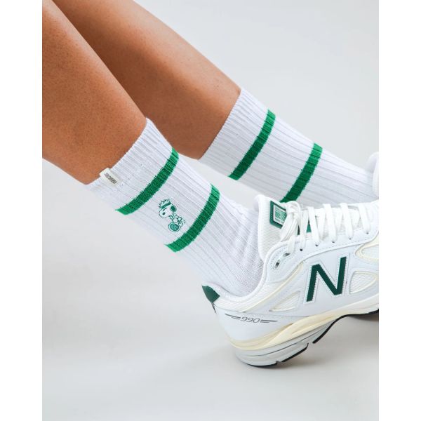 peanuts snoopy tennis white socks